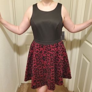 NWT City Studio Black Wine Party Dress